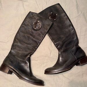 $435 women’s size 6 Tory Burch brown Heeled Boots